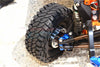 Traxxas TRX-4 Trail Defender Crawler Aluminum 6 Poles Wheels & Crawler Tires + 21mm Hex Adapter - 1Pr Set Red