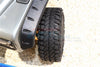 Traxxas TRX-4 Trail Defender Crawler Aluminum 6 Poles Wheels & Crawler Tires + 23mm Hex Adapter - 1Pr Set Orange