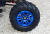 Traxxas TRX-4 Trail Defender Crawler 1.9" Aluminum 6 Spokes Bbs Rims With Onroad Tires And 12mm Thick Alloy Hex - 1Pr Set Brown