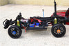 Traxxas TRX-4 Trail Defender Crawler Aluminum 17X19 Hex + On-Road Rubber Radial Tires W/ Plastic Wheels - 24Pcs Set Black