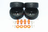 Traxxas TRX-4 Trail Defender Crawler Aluminum 17X19 Hex + On-Road Rubber Radial Tires W/ Plastic Wheels - 24Pcs Set Orange