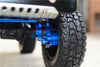 Traxxas TRX-4 Aluminum Front C-Hubs + Knuckle Arms + Spindle Gear + CVD Shaft + Steering Link - 61Pc Set Blue