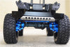 Traxxas TRX-4 Aluminum Front C-Hubs + Knuckle Arms + Spindle Gear + CVD Shaft + Steering Link - 61Pc Set Blue