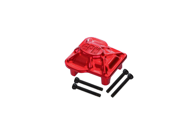 Aluminum 7075-T6 Front Or Rear Axle Cover For Traxxas 1:18 TRX4M Ford Bronco Crawler 97074-1 / TRX4M Land Rover Defender 97054-1 Upgrades - Red
