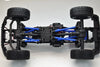 Aluminium 6061-T6 Adjustable Tie Rods Linkage For Traxxas 1:18 TRX4M Ford Bronco Crawler 97074-1 / TRX4M Land Rover Defender 97054-1 Upgrades - Blue