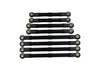 Aluminium 6061-T6 Adjustable Tie Rods Linkage For Traxxas 1/18 TRX4M Ford Bronco Crawler 97074-1 Upgrades - Black