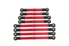 Aluminium 6061-T6 Adjustable Tie Rods Linkage For Traxxas 1/18 TRX4M Ford Bronco Crawler 97074-1 Upgrades - Red