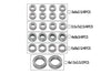 Full Set Steel Sealed Bearings 22Pcs for Traxxas 1:18 TRX4M Ford Bronco Crawler 97074-1 / TRX4M Land Rover Defender 97054-1 / TRX4M K10 High Trail Crawler 97064-1 Upgrades