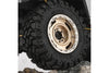 1.33 Inch Beadlock Aluminum Alloy Wheel Rims Set (4 Poles) For Traxxas 1:18 TRX4M Ford Bronco / TRX4M Land Rover Defender / Axial 1:24 SCX24 Deadbolt / SCX24 Jeep Wrangler Upgrades - Charcoal