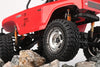 Aluminum 1.33 Inch Beadlock Alloy Wheel Rims Set (6 Poles) For Traxxas 1:18 TRX4M Ford Bronco / TRX4M Land Rover Defender / Axial 1:24 SCX24 Deadbolt / SCX24 Jeep Wrangler Upgrades - Silver