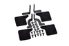 Rubber Mudguard + Metal Fixing Bracket Set For Traxxas 1:18 TRX4M Land Rover Defender 97054-1 Upgrades