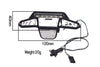 Nylon And Stainless Steel Universal Front Bumper With 6 Led Light Bulbs For Traxxas 1:18 TRX4M Ford Bronco Crawler 97074-1 / TRX4M Land Rover Defender 97054-1 Upgrades - Black