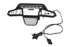 Nylon And Stainless Steel Universal Front Bumper With 6 Led Light Bulbs For Traxxas 1:18 TRX4M Ford Bronco Crawler 97074-1 / TRX4M Land Rover Defender 97054-1 Upgrades - Black