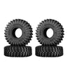 1.0 Inch High Adhesive Crawler Rubber Tires 62mm X 20.5mm With Foam Inserts For Traxxas 1:18 TRX4M Ford Bronco / TRX4M Land Rover Defender / Axial 1:24 SCX24 Deadbolt / SCX24 Jeep Wrangler Upgrades