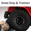 1.0 Inch Adhesive Rubber Tires 62mm X 20.5mm With Foam Inserts For Traxxas 1:18 TRX4M Ford Bronco / Land Rover Defender / Axial 1:24 SCX24 Deadbolt / Jeep Wrangler Upgrades