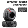 1.0 Inch High Adhesive Crawler Rubber Tires 60mm X 22mm With Foam Inserts For Traxxas 1:18 TRX4M Ford Bronco / TRX4M Land Rover Defender / Axial 1:24 SCX24 Deadbolt / SCX24 Jeep Wrangler Upgrades