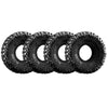 1.0 Inch High Adhesive Crawler Rubber Tires 60mm X 22mm With Foam Inserts For Traxxas 1:18 TRX4M Ford Bronco / TRX4M Land Rover Defender / Axial 1:24 SCX24 Deadbolt / SCX24 Jeep Wrangler Upgrades