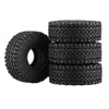 1.0 Inch High Adhesive Crawler Rubber Tires 53mm X 20.5mm With Foam Inserts For Traxxas 1:18 TRX4M Ford Bronco / TRX4M Land Rover Defender / Axial 1:24 SCX24 Deadbolt / SCX24 Jeep Wrangler Upgrades