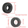 1.0 Inch High Adhesive Crawler Rubber Tires 53mm X 20.5mm With Foam Inserts For Traxxas 1:18 TRX4M Ford Bronco / TRX4M Land Rover Defender / Axial 1:24 SCX24 Deadbolt / SCX24 Jeep Wrangler Upgrades