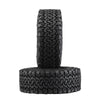 1.0 Inch High Adhesive Crawler Rubber Tires 53mm X 20.5mm With Foam Inserts For Traxxas 1:18 TRX4M Ford Bronco / TRX4M Land Rover Defender / Axial 1:24 SCX24 Deadbolt / SCX24 Jeep Wrangler Upgrades