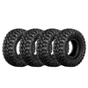 1.0 Inch High Adhesive Crawler Rubber Tires 50.8mm X 22.5mm With Foam Inserts For Traxxas 1:18 TRX4M Ford Bronco / TRX4M Land Rover Defender / Axial 1:24 SCX24 Deadbolt / SCX24 Jeep Wrangler Upgrades