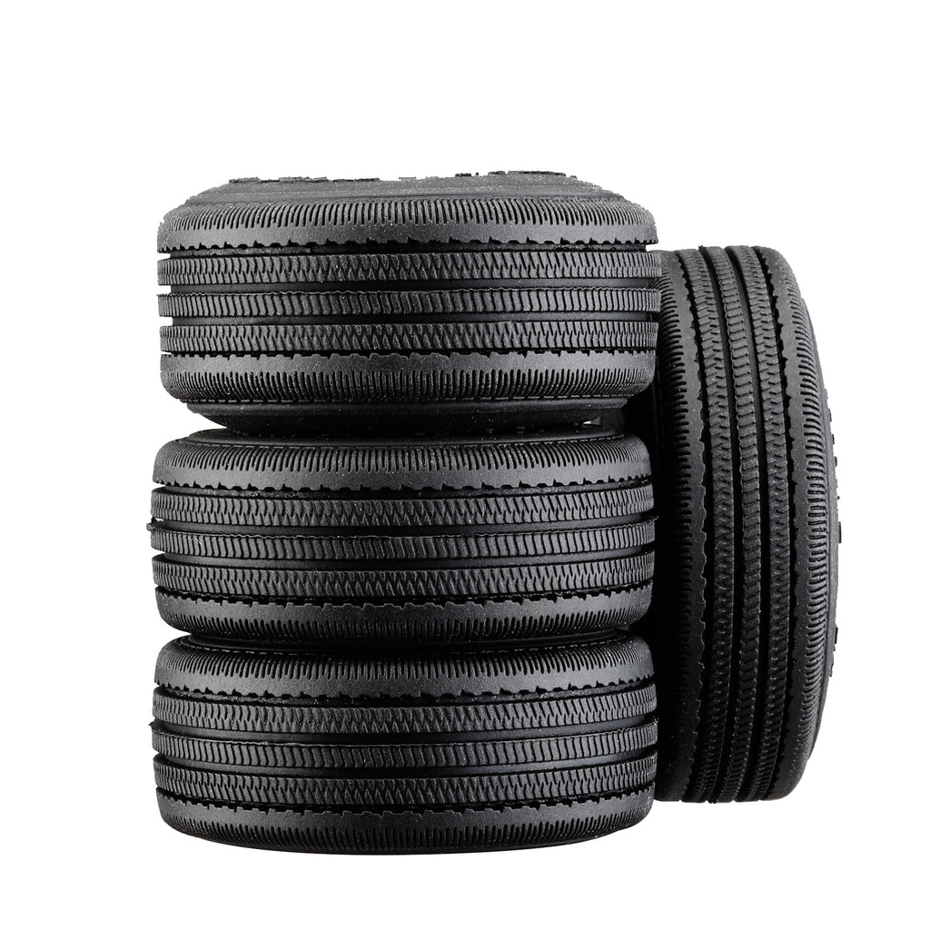 1.0 Inch High Adhesive Crawler Rubber Tires 56mm X 19.5mm With Foam Inserts For Traxxas 1:18 TRX4M Ford Bronco / TRX4M Land Rover Defender / Axial 1:24 SCX24 Deadbolt / SCX24 Jeep Wrangler Upgrades