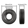 1.0 Inch Adhesive Rubber Tires 56mm X 19.5mm With Foam Inserts For Traxxas 1:18 TRX4M Ford Bronco / Land Rover Defender / Axial 1:24 SCX24 Deadbolt / Jeep Wrangler Upgrades