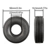 1.0 Inch High Adhesive Crawler Rubber Tires 56mm X 19.5mm With Foam Inserts For Traxxas 1:18 TRX4M Ford Bronco / TRX4M Land Rover Defender / Axial 1:24 SCX24 Deadbolt / SCX24 Jeep Wrangler Upgrades