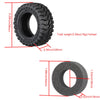 1.33 Inch Adhesive Rubber Tires 58mm X 24mm With Foam Inserts For Traxxas 1:18 TRX4M Ford Bronco / Land Rover Defender / Axial 1:24 SCX24 Deadbolt / Jeep Wrangler Upgrades