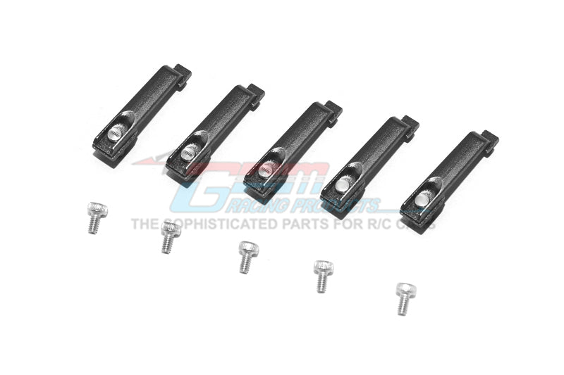 R/C Scale Accessories : Aluminum Door Handle For Traxxas TRX-4 Mercedes-Benz G500 (82096-4) - 5Pc Set Black