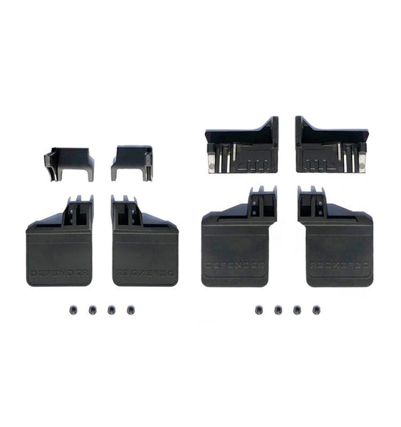 Polyurethane Front / Rear Skid Plate Upgrade Kit For TRX-4 Trail Defender Crawler - 16Pc Set		 Black