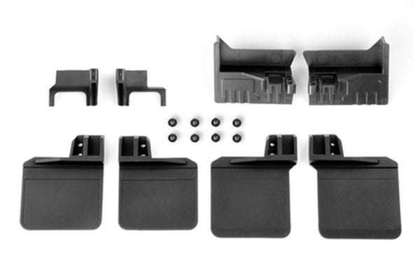 Polyurethane Front / Rear Skid Plate Upgrade Kit (No Logo) For TRX-4 Defender / TRX-4 Tactical Unit / TRX-4 Ford Bronco - 16Pc Set Black