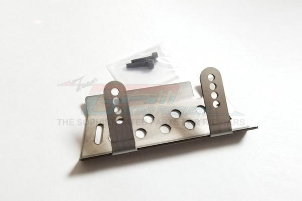 Stainless Steel Front Or Rear Chassis Protection Plate For TRX-4 Trail Defender Crawler - 1Pc Set