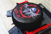 Skeleton Print Spare Tire Cover For TRX-4 Defender (82056-4) And TRX-4 Tactical Unit (82066-4) - 1Pc Black