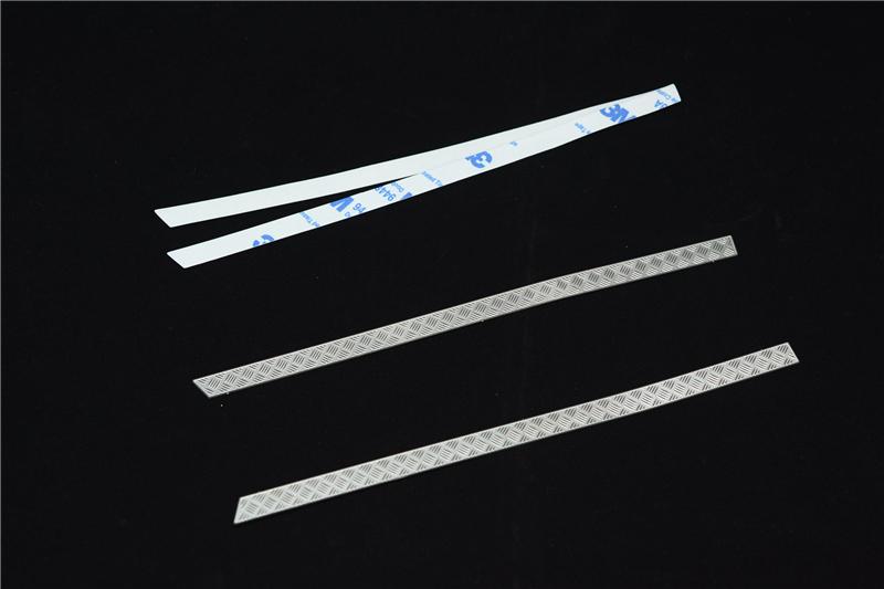 R/C Scale Accessories : Simulation Stainless Steel Slip Proof Tread For TRX-4 Body Sides - 1Pr Set
