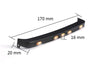 R/C Scale Accessories : Stainless Steel Overhead Light Bar For TRX-4 Ford Bronco (82046-4) - 1 Set Black