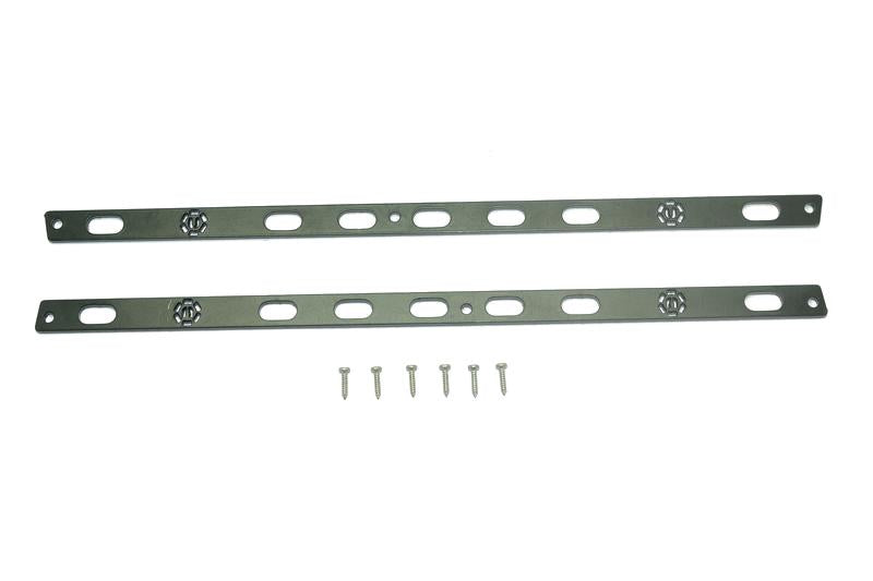 R/C Scale Accessories : Stainless Steel Door Edge Anti Scratch Strip For TRX-4 Trail Defender Crawler - 1Pr Set Black
