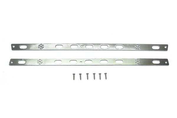 R/C Scale Accessories : Stainless Steel Door Edge Anti Scratch Strip For TRX-4 Trail Defender Crawler - 1Pr Set Silver