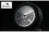 R/C Scale Accessories : Stainless Steel Spare Tire Cover For TRX-4 Trail Defender Crawler - 1 Set