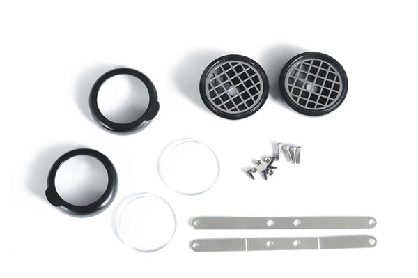 R/C Scale Accessories : Spotlight For Traxxas TRX-4 Defender / TRX-4 Ford Bronco - 22Pc Set Black