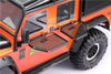 R/C Scale Accessories : Front Side Folding Window Guards For Traxxas TRX-4 Land Rover Defender D90 D110 - 88Pc Set Black