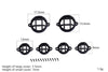 R/C Scale Accessories : Tail Light For Traxxas TRX-4 Land Rover Defender D90 D110 - 18Pc Set Black