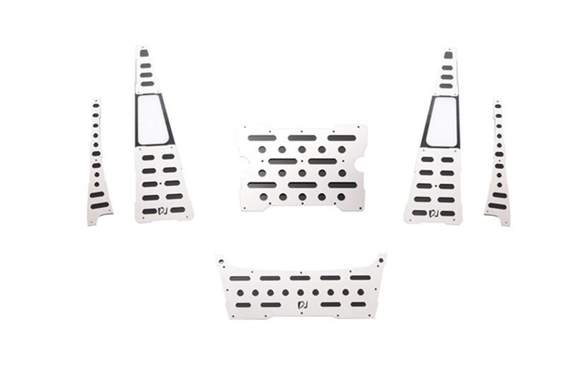 R/C Scale Accessories : Stainless Steel Slip Proof Tread For Traxxas TRX-4 Trail Defender Crawler - 62Pc Set