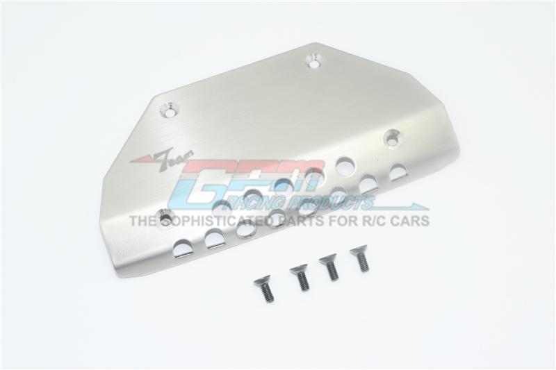 R/C Scale Accessories : Stainless Steel Front Skid Plate For Traxxas TRX-4 Mercedes-Benz G500 (82096-4) - 1Pc Set