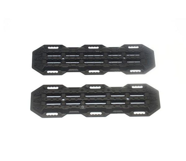 R/C Scale Accessories : Traction Board For 1:10 Crawlers (Version A) - 2Pc Set Black