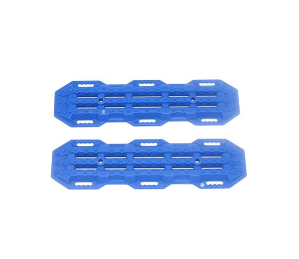 R/C Scale Accessories : Traction Board For 1:10 Crawlers (Version A) - 2Pc Set Blue