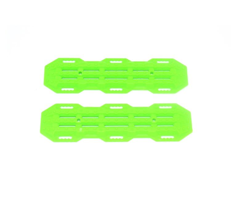 R/C Scale Accessories : Traction Board For 1:10 Crawlers (Version A) - 2Pc Set Green