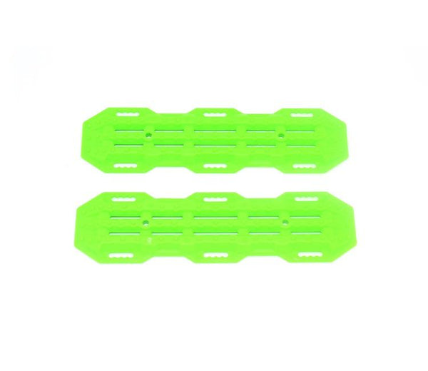 R/C Scale Accessories : Traction Board For 1:10 Crawlers (Version A) - 2Pc Set Green