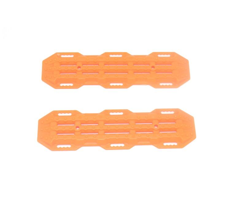 R/C Scale Accessories : Traction Board For 1:10 Crawlers (Version A) - 2Pc Set Ornage