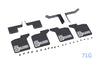 R/C Scale Accessories : Front & Rear Skid Plate For Traxxas TRX-4 Chevrolet K5 Blazer (82076-4) - 28Pc Set Black